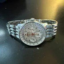 Breitling — Breitling Navitimer Chronograph Date Silver Dial SS Bracelet . — Watch — resale