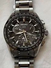 Seiko — Seiko Astron 8X53-0AB0-2 GPS Titanium Ceramic Blk Slv 10Bar Solar — Watch — resale