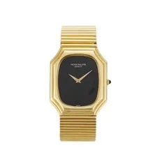 Patek Philippe — Patek Philippe Gondolo 3729/1J Yellow Gold Black Onyx Dial — Watch — resale