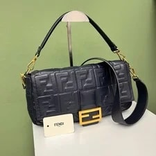 Fendi — Fendi Baguette Large Embossed Crossbody Duty Paid — Handbag — resale