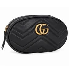 Gucci — Gucci GG Marmont Chevron Oval Crossbody Zip — Handbag — resale