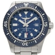 Breitling — Breitling Y17393 44mm Blue Automatic Box Papers Stainless Steel — Watch — resale
