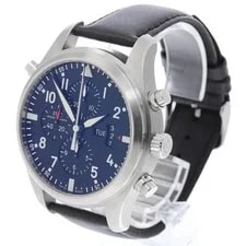 IWC — IWC Pilot's Watches IW377801 46mm SS Black #C21718 — Watch — resale