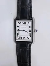 Cartier — Cartier Tank Solo LM WSTA0028 Stainless Steel 27mm White Dial Quartz #WJW153 — Watch — resale
