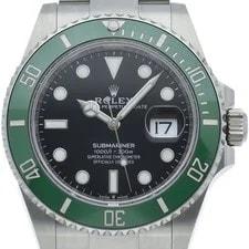 Rolex — Rolex Submariner Date Green 126610LV Stainless Steel mensWatch Black B... — Watch — resale