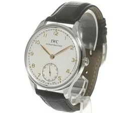 IWC — IWC Portugieser IW545408 44mm SS Silver Dial Hand-Wind Small Seconds #C204 — Watch — resale