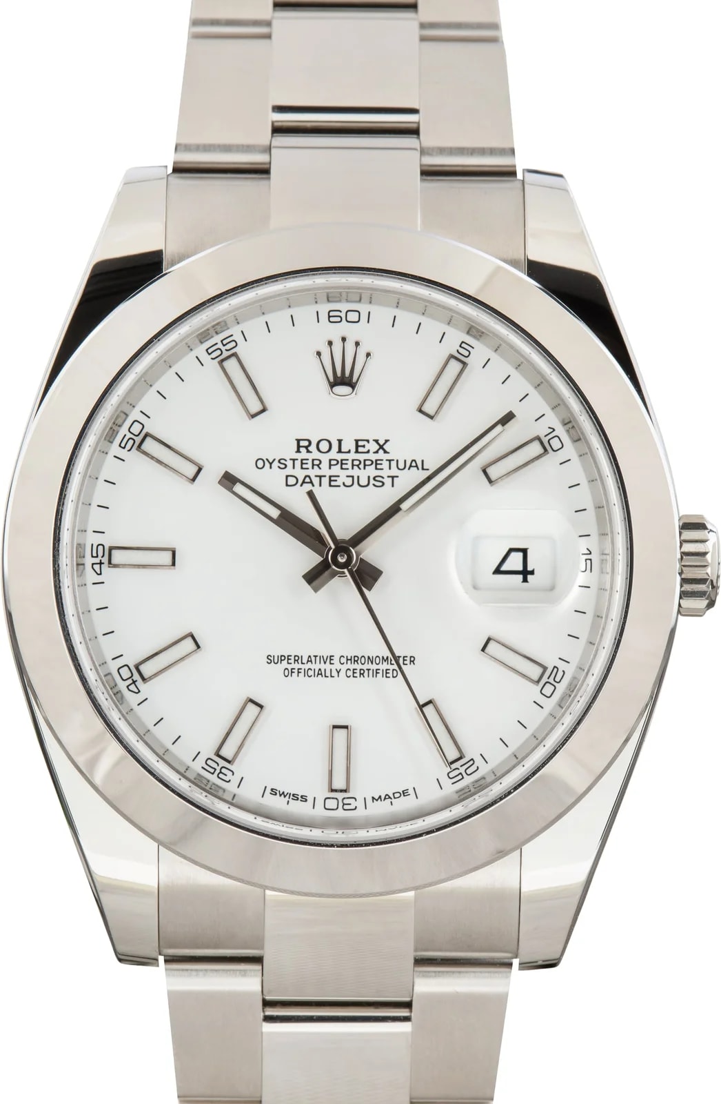 Rolex — White Dial Rolex Datejust 41 Ref 126300 — Watch — resale