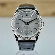 Patek Philippe — Patek Philippe Calatrava 6119G 39MM Grey Dial White Gold 2025 Full BP — Watch — resale