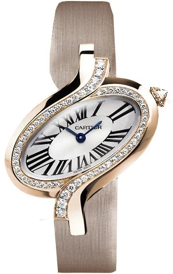 Worldofluxuryus — Cartier Delices Quartz Small 18K Rose Gold & Diamonds Lady's — Watch — resale