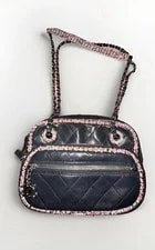 Chanel — Chanel Quilted Classic Flap Camera Crossbody Trimmed — Handbag — resale
