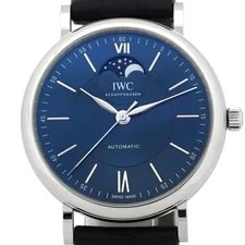 IWC — IWC Portofino Moonface IW459402 Automatic Blue Dial Warranty — Watch — resale