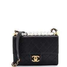 Chanel — Chanel Chic Pearls Flap With Beads Small — Handbag — resale