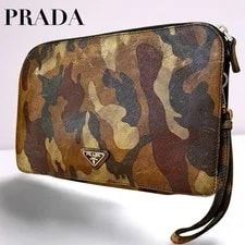 Prada — Prada Camouflage Triangle Logo From Japan — Handbag — resale