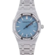 Audemars Piguet — Audemars Piguet Royal Oak 34mm Ice Blue Dial Ref# 77451ST.ZZ.1361ST.03 — Watch — resale