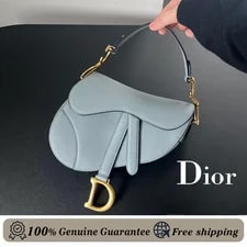 Dior — Christian Dior Grained Saddle Cloudy — Handbag — resale