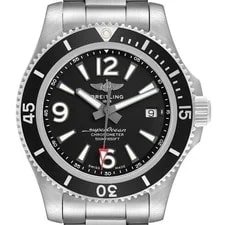 Breitling — Breitling Superocean 42 Black Dial Steel A17366 Box Card — Watch — resale