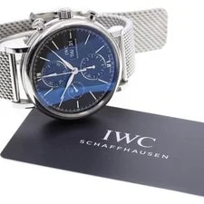 IWC — IWC Portofino Chronograph IW391030 42mm SS Black #C22329 — Watch — resale