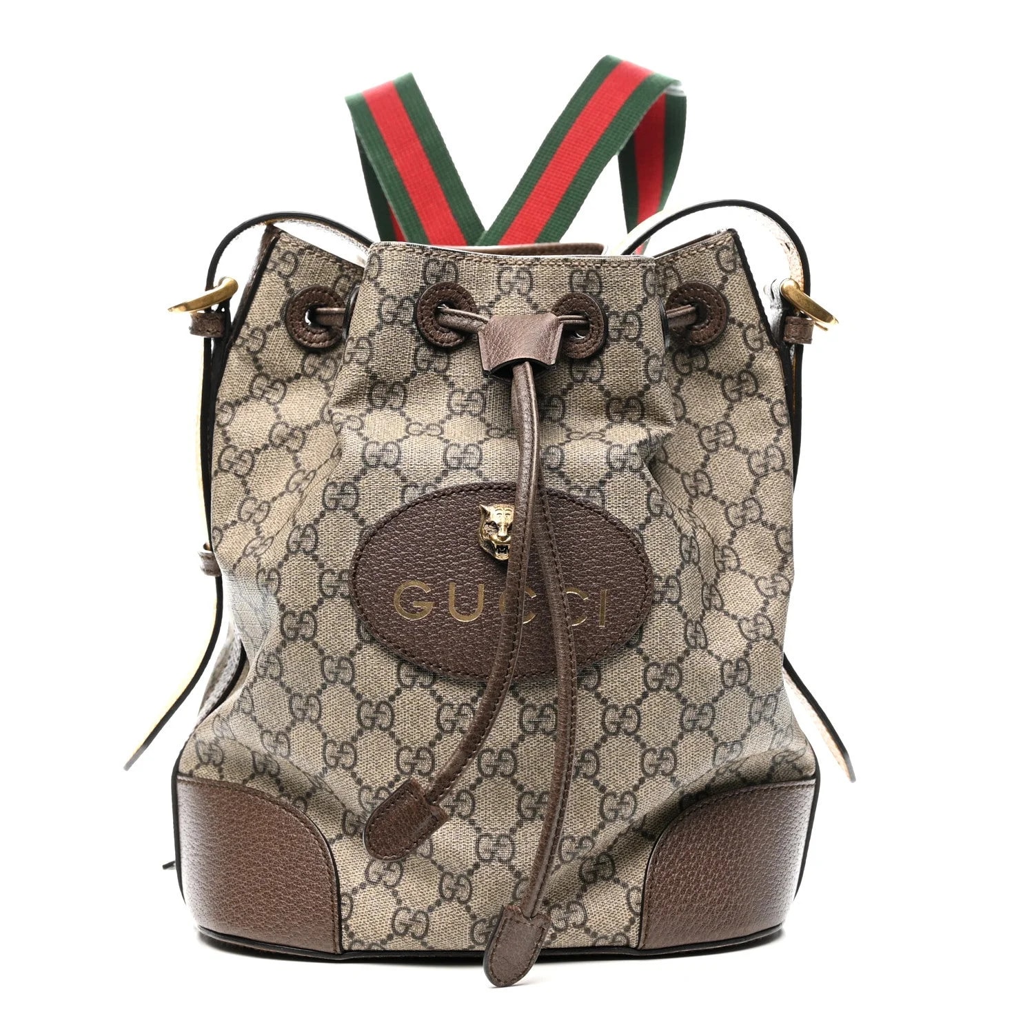 Gucci — Neo Drawstring Bucket Backpack New Acero Crop — Handbag — resale