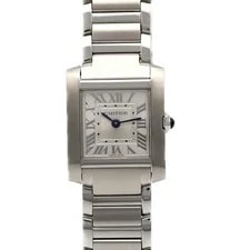 Cartier — Authentic Cartier Tank Française SM WSTA0065 Stainless Steel Quartz #230-00... — Watch — resale