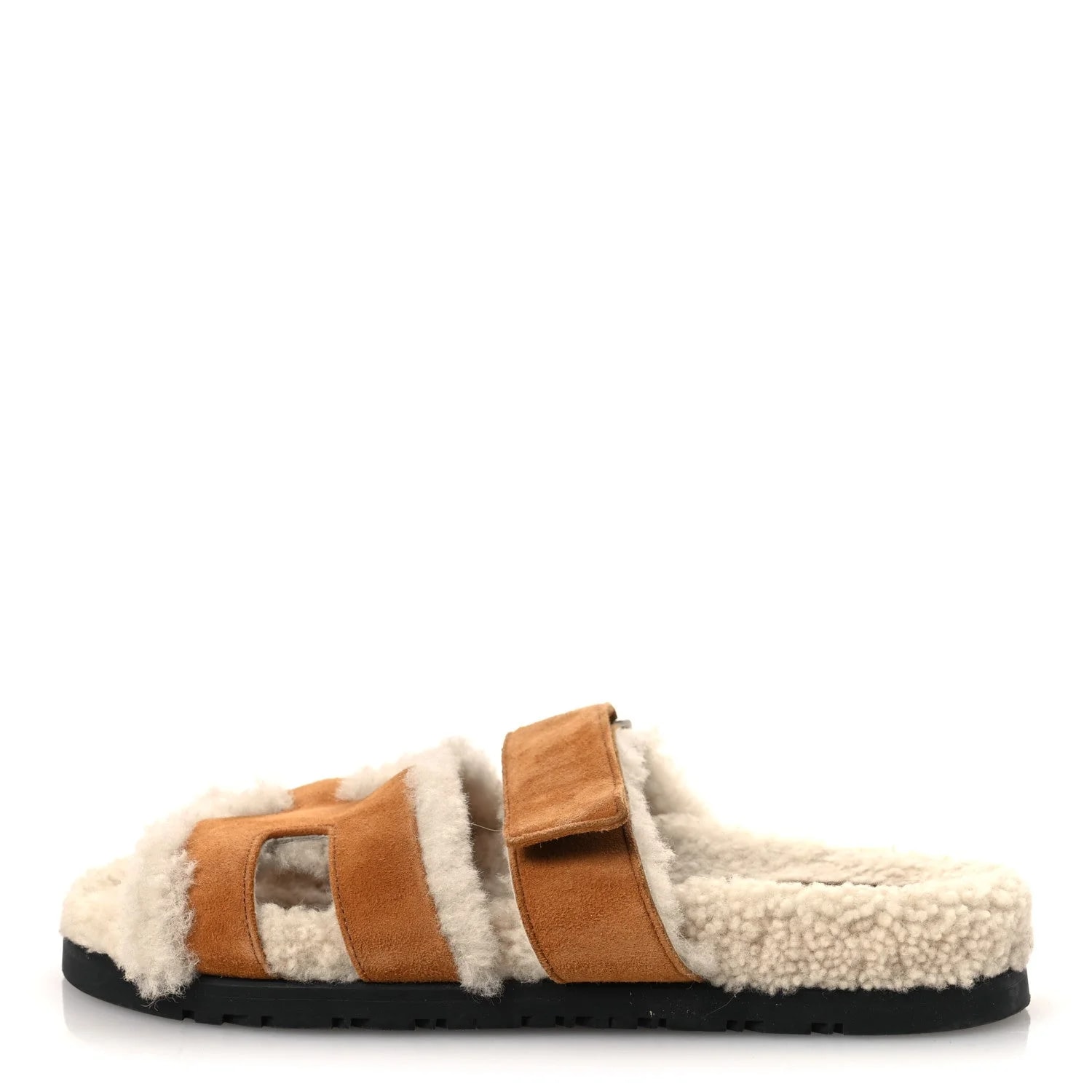 Hermès — Woolskin Chypre 36.5 Naturel — Designer Shoe — resale