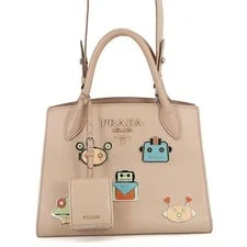 Prada — Prada Robot Motif 1BA156 PinkBeige #TZB1447 — Handbag — resale