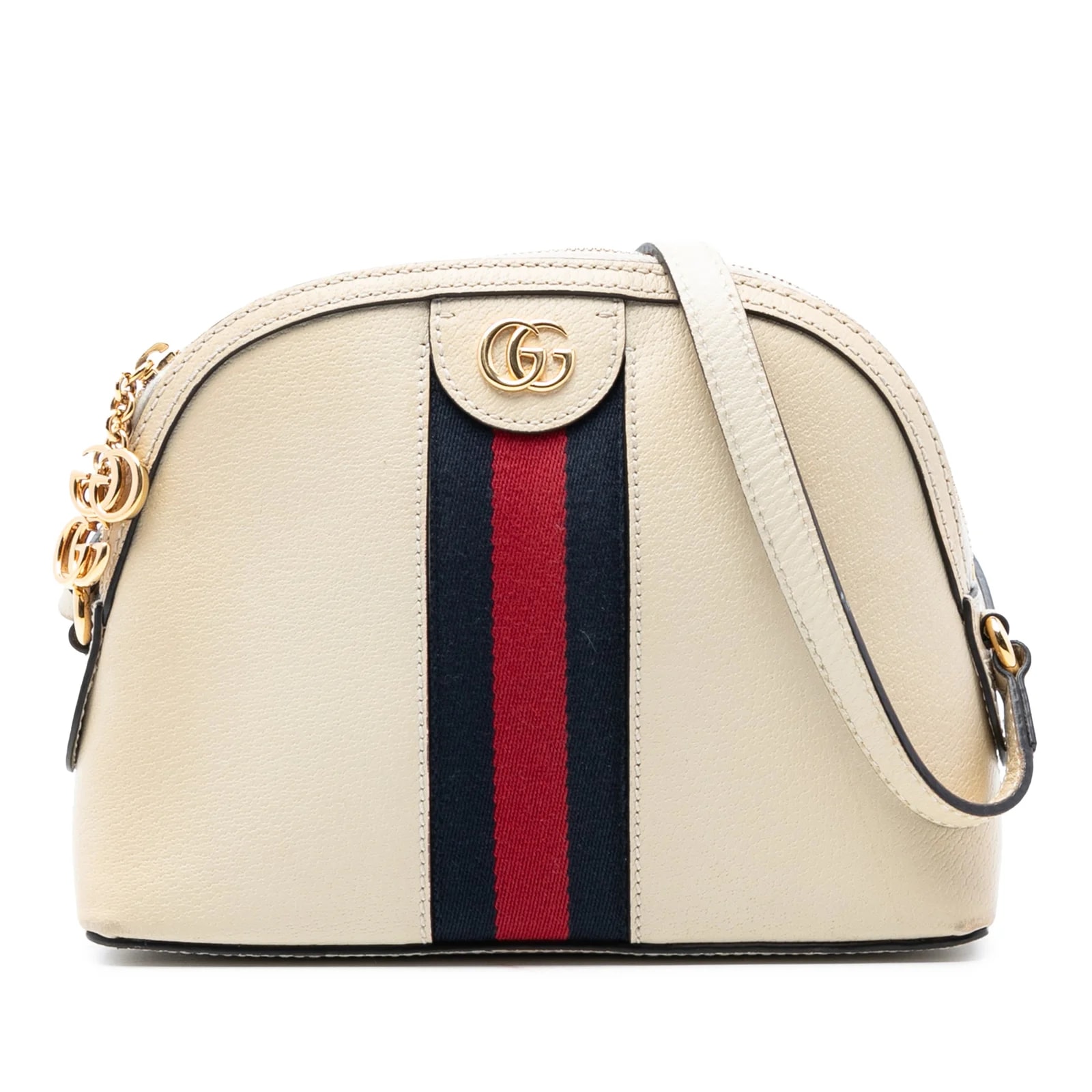 Gucci — Small Web Flora Ophidia Dome Crossbody — Handbag — resale