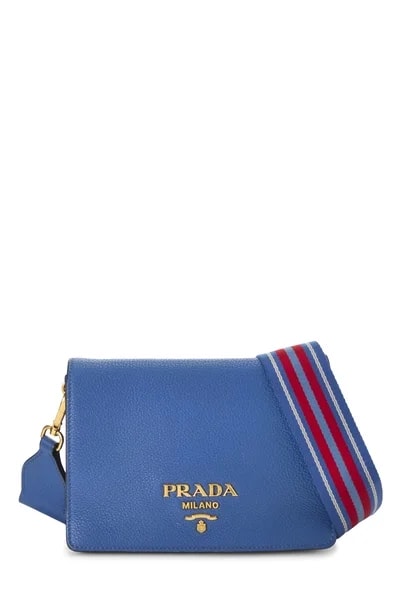 Prada — Vitello Daino Dual Strap Crossbody — Handbag — resale