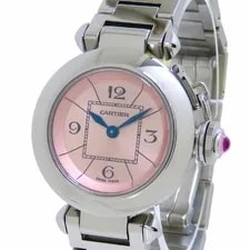 Cartier — Cartier Miss Pasha W3140008 Pink Dial SS Stainless Steel With Batt — Watch — resale