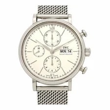 IWC — IWC Portofino Chronograph IW391005 Stainless Steel 42mm Silver Dial #TSW711 — Watch — resale