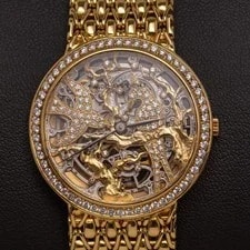 Audemars Piguet — Audemars Piguet 33mm 18K Gold Skeletonized Diamond Birds — Watch — resale