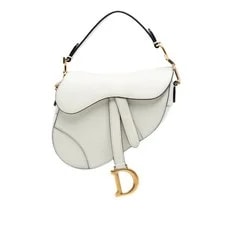 Dior — Authenticated Dior Mini Grained Saddle Satchel — Handbag — resale