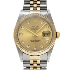 Rolex — Rolex Datejust 16233G 36mm Stainless Steel Champagne #WW1411 — Watch — resale