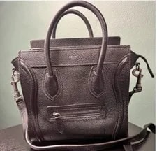 Celine — Celine Luggage Satchel Top Handle W/ Detachable Strap, Zip — Handbag — resale