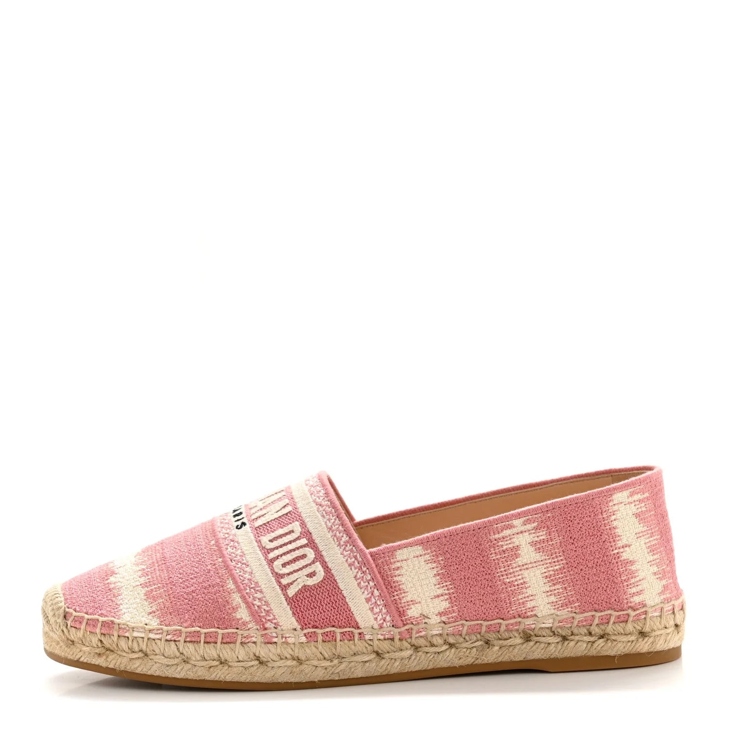 Dior — Embroidered Granville 15mm Espadrilles 38.5 Deep — Designer Shoe — resale