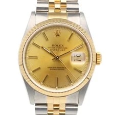 Rolex — Rolex Datejust Watches 16233 Stainless Steel K18 Yellow Gold W-number — Watch — resale