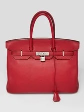 Hermès — Hermes 35cm Grenat Palladium Plated Birkin — Handbag — resale