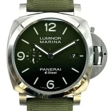 Panerai — Panerai Luminor E PAM01356 44mm Stainless Steel Green OKW841 — Watch — resale