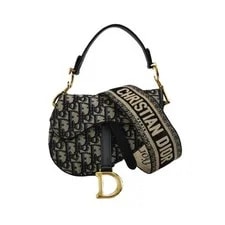 Dior — Dior Saddle Embroidered Monogram Print Magnetic Buckle - Excellent #BNGD69 — Handbag — resale