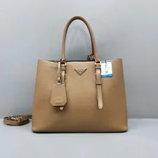 Prada — Prada Medium Triangle Logo Full — Handbag — resale