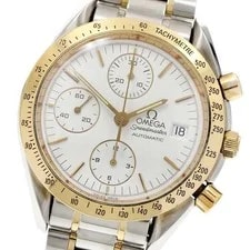 Omega — Omega 3311.20 Speedmaster Date Chronograph Automatic White Ss/yg F/S — Watch — resale