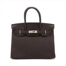 Hermès — Hermès Birkin 30 le Tournay Chocolat Metal Fittings Y: — Handbag — resale