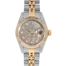 Rolex — Rolex Datejust 10P Diamond 69173NG Black U Number Second Hand — Watch — resale
