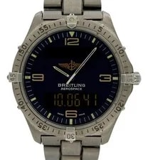 Breitling — Breitling 40mm Aerospace Titanium Multifunction Blue Dial - E56062! — Watch — resale
