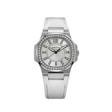 Patek Philippe — Patek Philippe Nautilus 7010G '' White Gold Silver Dial Diamond Bezel — Watch — resale