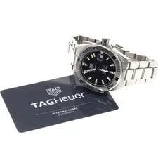 TAG Heuer — TAG Heuer Aquaracer Caliber 5 WBD2110-0 41mm SS Black Dial Automatic Date #C257 — Watch — resale