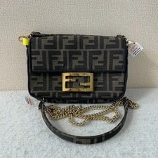 Fendi — Fendi Baguette Monogram Double Strap Top Handle — Handbag — resale