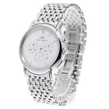 IWC — IWC Portofino IW372403 38mm SS White Dial Quartz Chronograph Date #C522 — Watch — resale