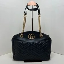Gucci — Gucci GG Marmont Cowhide Wave Chain — Handbag — resale