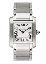 Cartier — Cartier Tank Francaise W51011Q3 Stainless Steel Midsize — Watch — resale