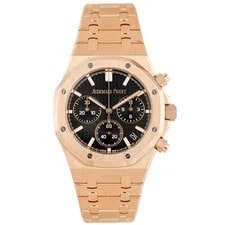 Audemars Piguet — Audemars Piguet Royal Oak 50th Anniversary Rose Gold Black 41mm 26240OR Full Set — Watch — resale